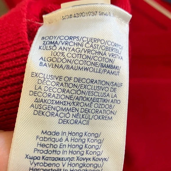 NWT Chaps EST 1978 Red V-Neck Sweater Vest - Picture 3 of 5